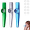 Aluminiumlegierung Kazoo,Kinder Kazoo,Kazoo Set,Kazoo Instrument Musikinstrument,Metall Kazoo Musikinstrumente,mit 10 Stück Kazoo Flöte Membranen,für Kinder und Musikliebhaber Anfänger (3 Stück)