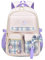 FANDARE Kinderrucksack Leuchtend Kindergartenrucksack Schulranzen Mädchen Junge Schulrucksack Nylon Schultertasche für Reisen Schule Daypacks mit Plüsch-Accessoires & Niedliches Abzeichen Weiss