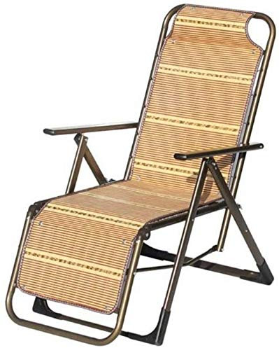 ANIFM Leichte Campingstühle, Gartenliegen, Klappstuhl, klappbarer Bambus-Loungesessel, Büro-Mittagspausenstuhl, Strandbalkon, Außenstuhl, Terrasse, Wohnzimmer, Loungesessel Comfortable Anniversary