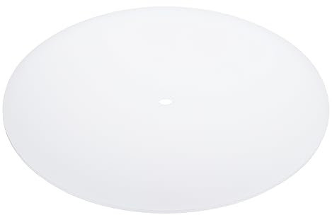 PATIKIL Lampenschirm Diffusor 13.5 Durchmesser mit 3/8 Mitte Loch Rund Diffusor für Trommel Lampenschirme Hängeleuchte Passt 14-16 Öffnungen Frostig Weiß