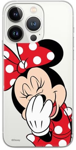 ERT GROUP mobile phone case for Iphone 13 PRO MAX original and officially Licensed Disney pattern Minnie 006 optimally adapted to the shape of the mobile phone, partially transparent