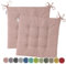 heimtexland 2er Pack Outdoor Stuhlkissen Sitzkissen wasserabweisend wetterfest Gartenkissen 40x40 gesteppt Gartenstuhl Gartenbank Polster Kissen UV-beständig Typ551 Altrosa