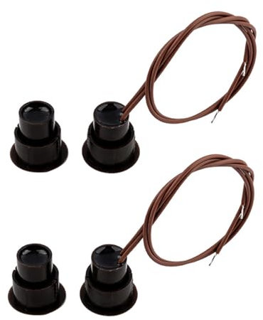 ZONADAH NC - 2 finestre di sicurezza da incasso, sensore di contatto della porta, allarme, interruttore magnetico Reed, interruttore magnetico per la sicurezza domestica