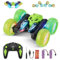Amicool Voiture Telecommandé Enfant avec Upgraded Bande Lumineuse et Feux de Roue, 4WD 360°Rotation 2.4GHz Voiture Radiocommandee Crawlers pour Enfants 6-12 Ans (Vert)