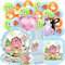 80 Pcs Farm Animal Tableware Set - Children's Birthday Party Decorations, Animal Party Supplies - Includes Plates, Cups, Towels, Balloons (20 Guests)