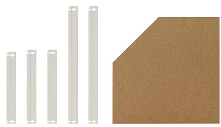 shelfplaza Home 60x30cm Fachboden-Set Eckregal weiß