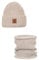 Ander Set aus Mütze und Schal 58 Größe aus 100% Merinowolle - Strickmützen und Schal Damen Herbst