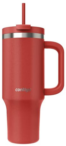Contigo Streeterville Tumbler 1200 ml with Handle | Stainless Steel Vacuum Insulated Water Bottle with Straw and Lid | Cold for 29 Hours | Travel Mug | Thermal Flask | BPA Free