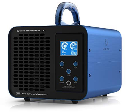 Airthereal MA10K-PRODIGI - Macchina per ozono, generatore di ozono ad alte prestazioni per la rimozione degli odori - ionizzatore d'aria O3 per grandi ambienti, auto e fumo, potenza regolabile e timer