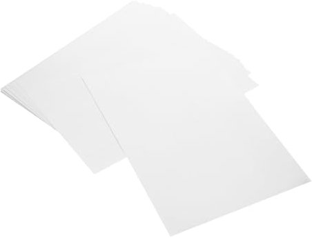 HOODANCOS 20 Stück Wasserfestes Glänzendes Tintenstrahl-druckpapier Dünne Transparente Folie Silber Effekt Für Fotodruck Selbstklebend Langlebig Für Büro Schule Bastelarbeiten