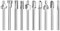 Punte for fresa for legno Fresatura for fresa for legno Dremel Set di utensili rotanti 1/8quot;Punte for frese for carpenteria con gambo da 3 mm Testa for lucidatura abrasiva(Wood Router Bit A)
