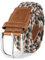 Indicode Unisex Anders Gürtel 40mm breit | Metall Gürtelschnalle & Kunstleder-Riemen Tan 105