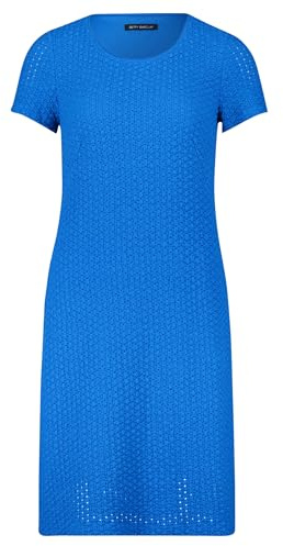 Betty Barclay Damen Etuikleid mit Rundhalsausschnitt 46, Mittelblau