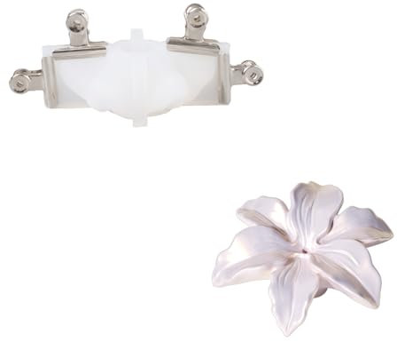 BOOWAN NICOLE Lilie Räucherstäbchenhalter Beton Silikonformen,- Incense Holder Gips Gießformen für Incense Sticks