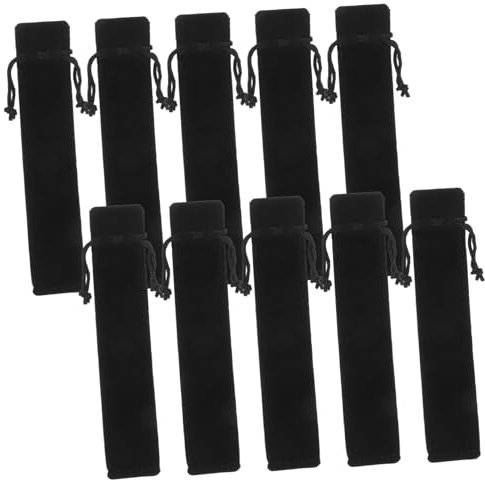 FUNNETOYU 100pcs Velvet Pen Case Drawstring Pouch for Fountain Pen Protection School Pencil Pouch Nurse Office Travel Women Jewelry