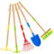 Pelles de plage en métal pour enfants, 69,8 cm, pelle à sable amovible avec poignées en bois pour enfants creuser et pelleter