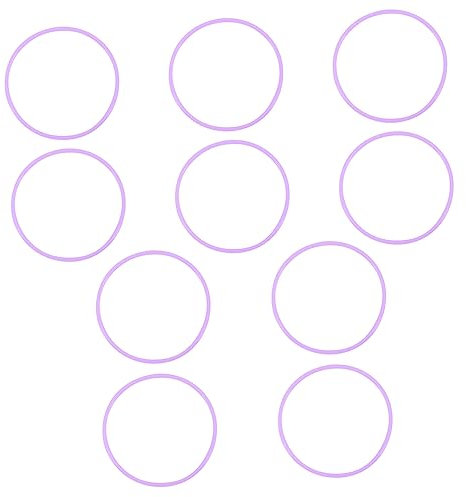 PartyKindom 10pezzi Bracciali Silicone Elastici Per Feste e Eventi Braccialetti Sottili in Silicone Adatti Ragazza e Adulti