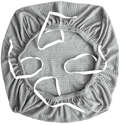 MagiDeal Housse de Chaise de Bureau Extensible, épaisse et Robuste, pour chaises d'ordinateur universelles, Gris Clair