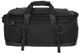 travelite Reisetasche Venture LINE M, 50x34x23 cm, 44 Liter, Weekender | große Tasche aus robustem Nylon für Damen & Herren mit Schuhfach, Rucksackfunktion & Aufsteckfunktion, Sporttasche, Duffle