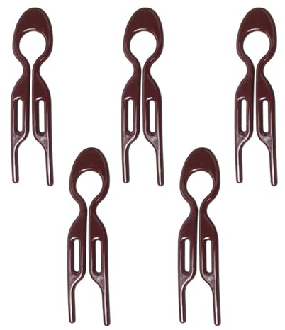 INF INF 5er Set U-förmiger Haarkamm, Aprikosenfarbe, für Dutt & Hochsteckfrisuren