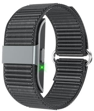 Vyyrizq Fitness Tracker ohne Display Nylon Schmal Fitness Armband Damen Herren Leicht Smart Bracelet Tracking Gesundheitsarmband Schrittzähler Herzfrequenzmesser Schlaftracker IP68 Wasserdicht