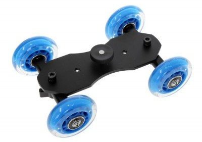 Khalia-Foto Pro Mini-Dolly Kamerawagen für DSLR Kameras und Camcorder