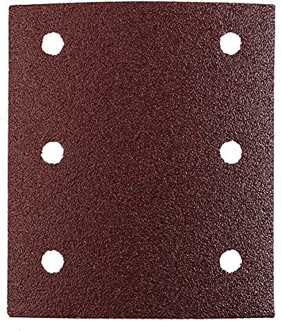 kwb Schleifstreifen 115x100 mm aus Edelkorund mit Körnung 120, werkzeugloser Wechsel, Vollkunstharz-Verleimung und verstärktem Papierträger für den mittelfeinen Schliff von Holz und Metall