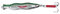 Solvkroken Jigger Norwegian S-Jigger - Esca Solare da Pesca Norvegese, 750 g, Colore: Verde