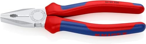 KNIPEX 03 05 200 Pinza universale cromata rivestiti in materiale bicomponente 200 mm
