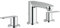Grohe 20208002 Eurostyle Cosmopolitan mélangeur Lavabo 3 trous (Import Allemagne), Argent, S