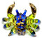 Handgefertigte Meereskrebs-Art Glas-Geblasene Meerestierfigur – A