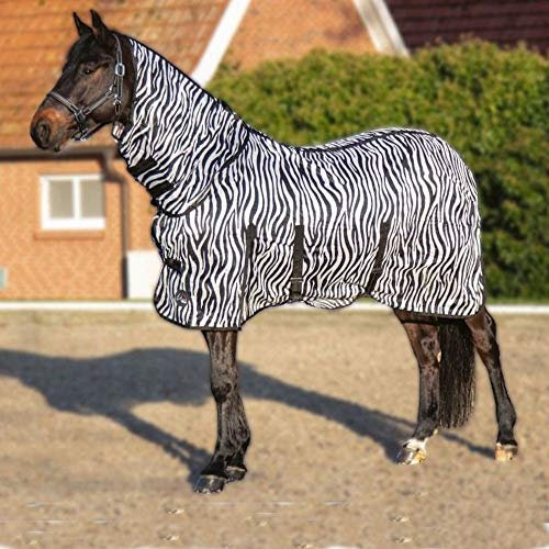 HKM 550687 Fliegendecke mit Halsteil Zebra mit Bauchlatz, L