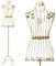 PrimoLiving Metall Schneiderpuppe Bella Donna in Gold - Vintage Kleiderpuppe - ideal als weibliche Schaufensterpuppe oder Kleiderständer - P-00663
