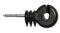 Kerbl 100 Stück Ringisolator kompakt Kurze 6 mm Stütze breite Drahtauflage Weidezaun