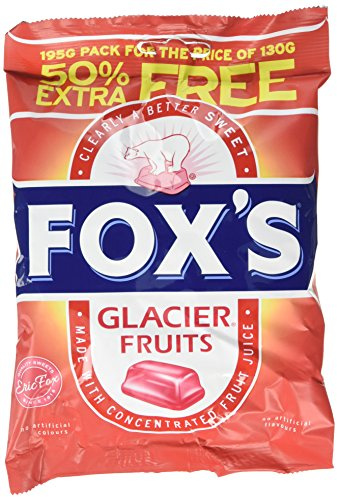 Foxs Glacier Fruits 195 g (Pack of 12)