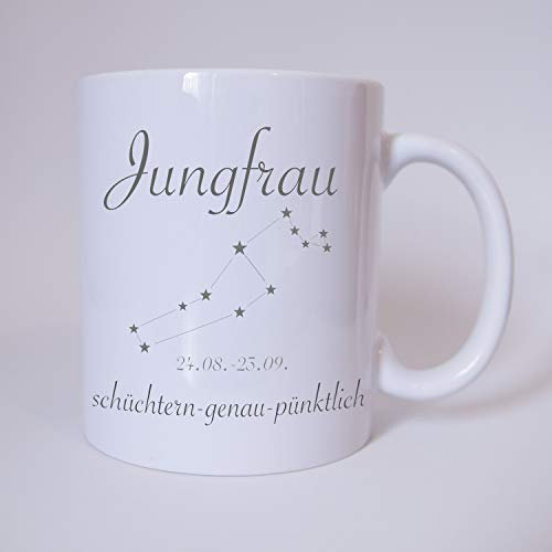 Sternzeichen Jungfrau - Tasse - Kaffeetasse - Tasse mit Spruch