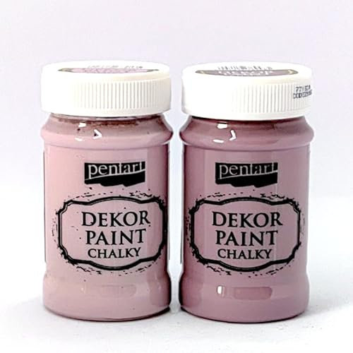 Zita`s Creative Dekor Paint Chalky Set 2x100ml - Set 5. Kreidefarbe, Vintagefarbe, Mattfarbe, Bastelfarbe