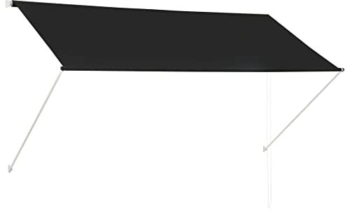 vidaXL Toldo Retráctil 250x150 cm Gris Antracita Parasol Ventana Terraza Hogar