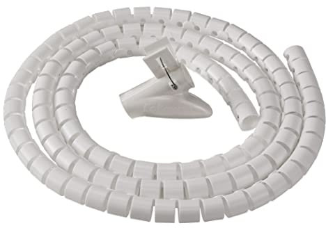 Fellowes CableZip Kabelschlauch, Länge 200 cm, Durchmesser 2 cm - Weiß