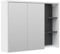 Vicco Badspiegelschrank Viola, Badezimmerspiegel, Anthrazit/Weiß, 100 x 75 cm