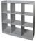 Iris Ohyama, Kindermöbel, Bücherregal, Spielzeugorganizer, 9 Feste Regale, Multifunktional, Design, Kinderkrippe, Zimmer, Schule - Kids Cube Shelf KCX-9 - Grau