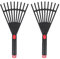 YARNOW 2st Garten Gras Harke Gartenwerkzeug Kleiner Handrechen Hof Rechen Erdrechen Blattschaufeln Laubrechen Mit Kurzem Stiel Grasrechen Handrechen Garten Handbuch Blumenbeet Plastik