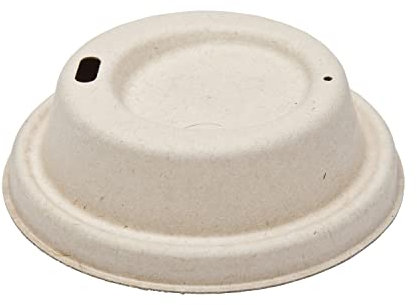 DISPOSABLE GREEN® | 8, 12, 16 oz Double Wall Coffee Cups | Unique Aqueous Lined | Certified Home Compostable |Eco - Biodegradable (100, 10 oz Cup and LID) (500, LID to FIT 8 OZ Cup)