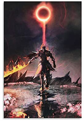 Wandkunst Decor Dark Soul 3 Leinwandposter Schlafzimmer Büro Zimmer Dekor Geschenk Dekor Druck Bild Gemälde für Wohnzimmer Schlafzimmer Dekoration 40 x 60 cm