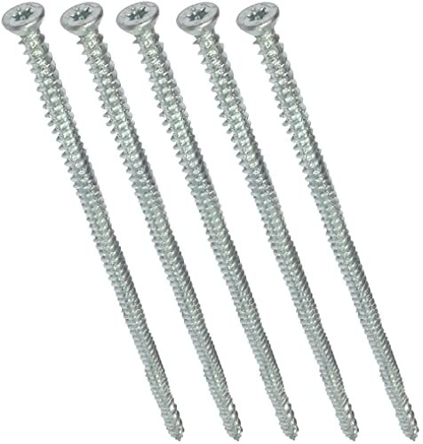 AERZETIX - C48390 - Lot de 5 Vis d'ancrage direct pour béton Ø7.5x212mm tête fraisée conique - à empreint étoile T30 - fixation directe sans cheville