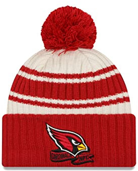 New Era Arizona Cardinals NFL 2022 Sideline Sport Knit Chrome White Red Beanie - One-Size