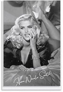 Shenywell Wanddeko Poster Anna Nicole Smith Moderne Familien-Schlafzimmer-Dekor-Poster für Schlafzimmer und Wohnzimmer 30x40cm Kein Rahmen