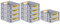 PROREGAL SuperSparSet 10x Eurobox NextGen Color | HxBxT 12x30x40cm | 11 Liter | Griffe gelb offen | Glatter Boden | Eurobehälter, Transportbox, Transportbehälter, Stapelbehälter