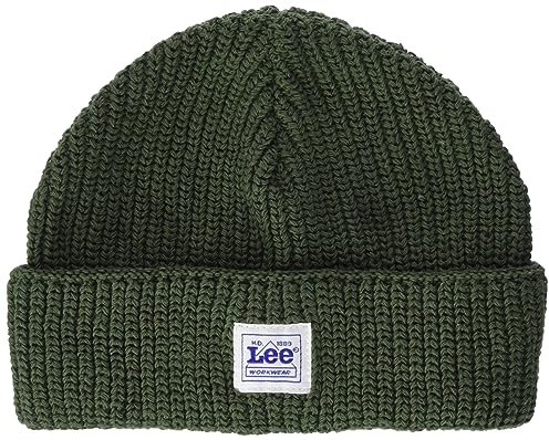 Lee Herren Workwear Beanie Hat, Grün, Einheitsgröße EU