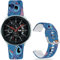 Hepsun Stitch Lively 22mm Bands Compatible with Samsung Galaxy Watch 46mm/Watch 3 45mm/Gear S3 Frontier/Classic/Pebble Time/Garmin Vivoactive 4/Fossil Q/TicWatch Pro 2020/3 GPS Soft Silicone Magic